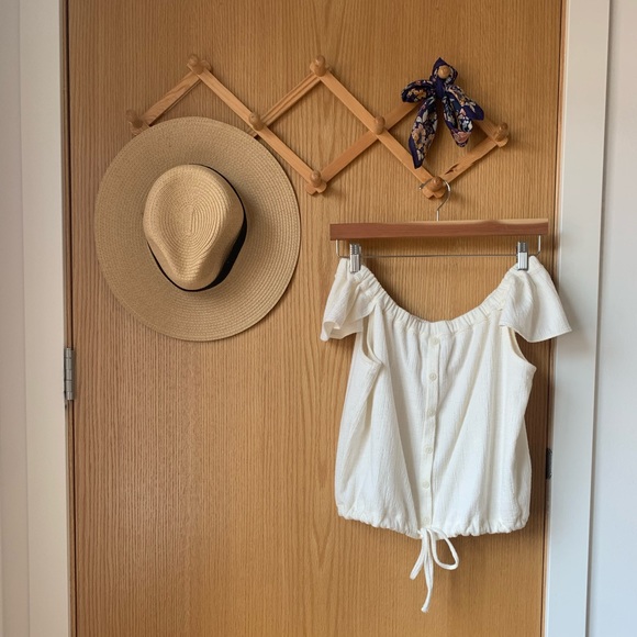 MADEWELL Texture and Thread Off the Shoulder Top - Picture 1 of 10